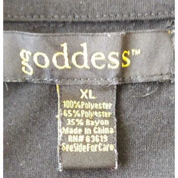 Goddess Top Button Down Long Sleeve Womens Xl - Picture 6 of 7